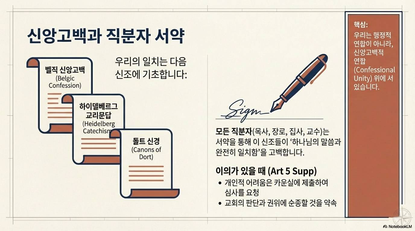 슬라이드 3: 신앙고백과 직분자 서약