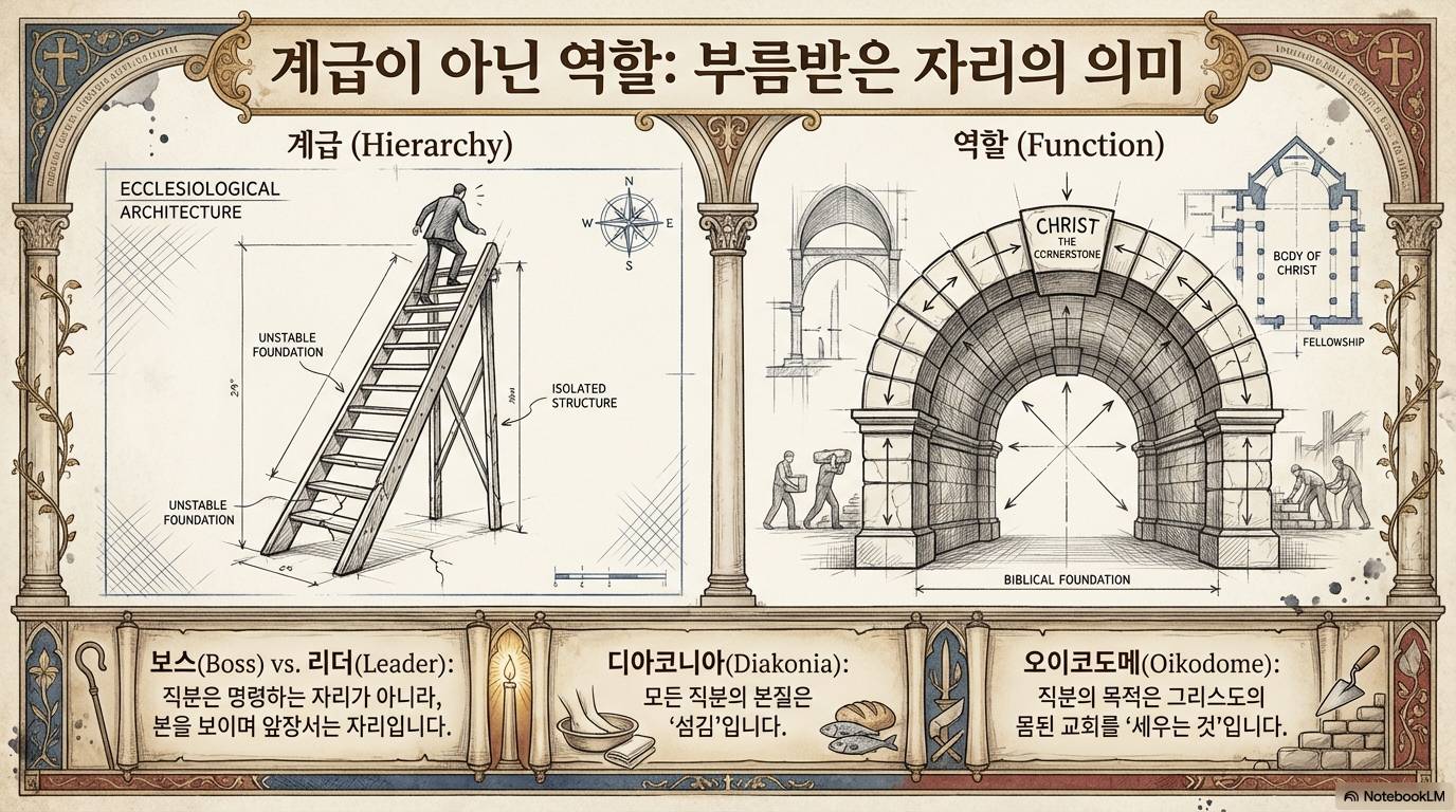 슬라이드 2: 계급이 아닌 역할: 부름받은 자리의 의미