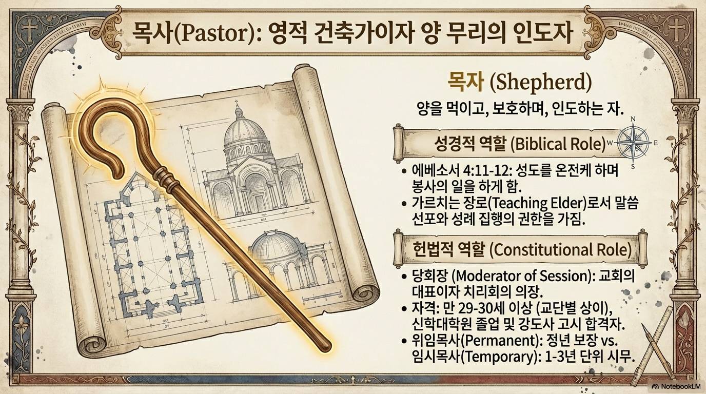 슬라이드 4: 목사(Pastor): 영적 건축가이자 양 무리의 인도자