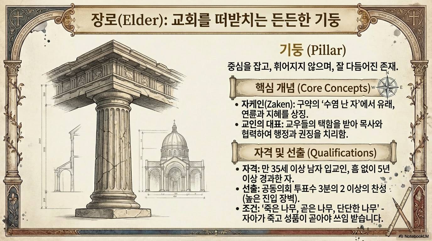 슬라이드 5: 장로(Elder): 교회를 떠받치는 든든한 기둥
