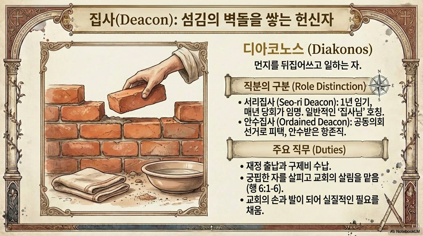 슬라이드 6: 집사(Deacon): 섬김의 벽돌을 쌓는 헌신자