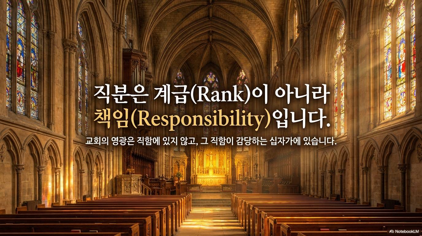 슬라이드 14: 직분은 계급이 아니라 책임입니다